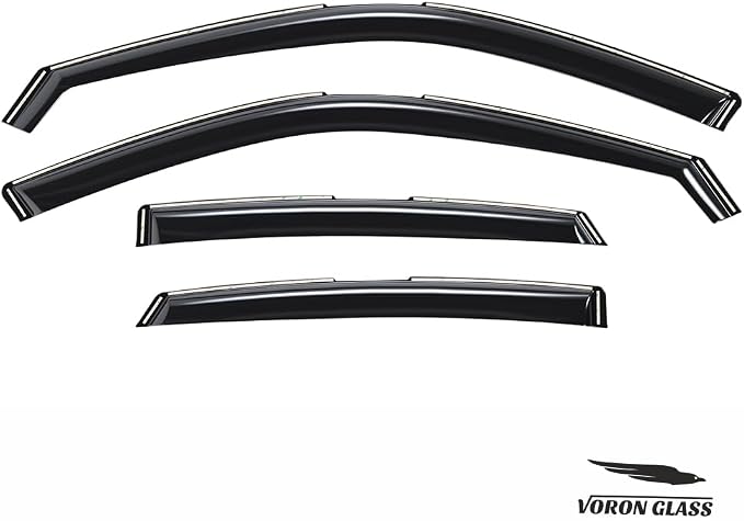Voron Glass in-Channel Extra Durable Rain Guards for Honda Civic 2022-2026 Hatchback, Window Deflectors, Vent Window Visors, 4 Pieces - 200791