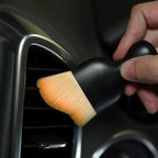 Car Interior Detailing Brush,Soft Bristle Cleaning Brush Car Detailing Brush Dusting Brush,Car Interior Cleaning Tool,Auto Detail Brush Car Dash Duster Brush (Brown with Cap)