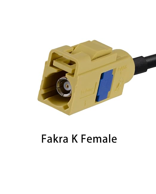 Fakra K Curry Female Cable RG174 3.3ft/1m Fakra Curry Code K Female to Female Compatible with Car Vehicle Radio Stereo Receiver Tuner