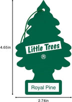 Car Air Freshener | Hanging Paper Tree for Home or Car | Royal Pine | 6 Pack
