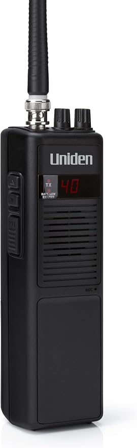 PRO401HH Professional Series 40 Channel Handheld CB Radio, 4 Watts Power with Hi/Low Power Switch, Auto noise cancellation, Belt Clip And Strap Included, 2.75in. x 4.33in. x 8.66in.