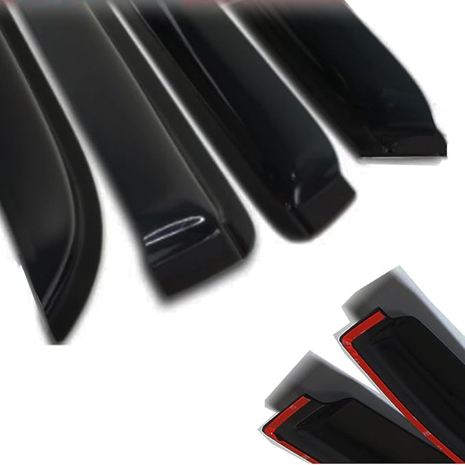 Tape On Window Visors Rain Guards for 2023 2024 2025 Mazda CX-50(CX50),Side Window Wind Deflectors Vent Guard Shade Sun Car Accessories,Fits CX50 23 24 25,Vent Visors,4-Pieces Set