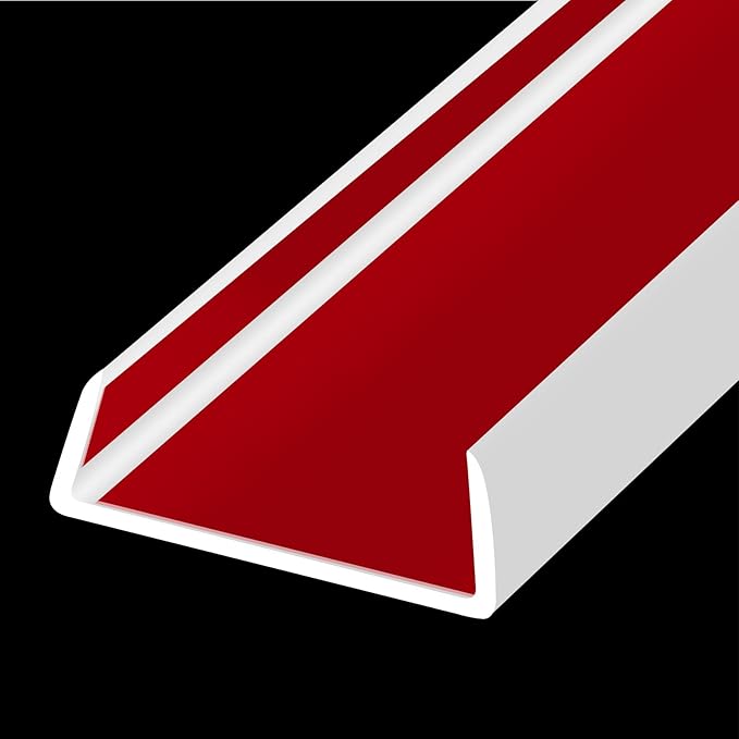 Rubber Edge Trim, Flexible Self-Adhesive U Shaped Peel and Stick Edge Banding, 2"(50.8mm) Big Size U Channel Edge Protector, Baby Proof Edge Guards for Woods, Plywood, Furniture, 20Ft, White
