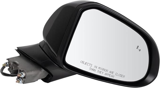 Passenger Side Mirror Assembly Power Paint to Match Smooth Black Blind Spot Compatible with 2019-2020 Hyundai Santa Fe