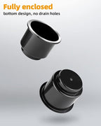 Cup Holder Insert 2pcs for RV Boat Car Couch Golf Cart, Elegant Chrome, Large Plastic Universal Drop in Cup Holder for Pontoon Table Sofa