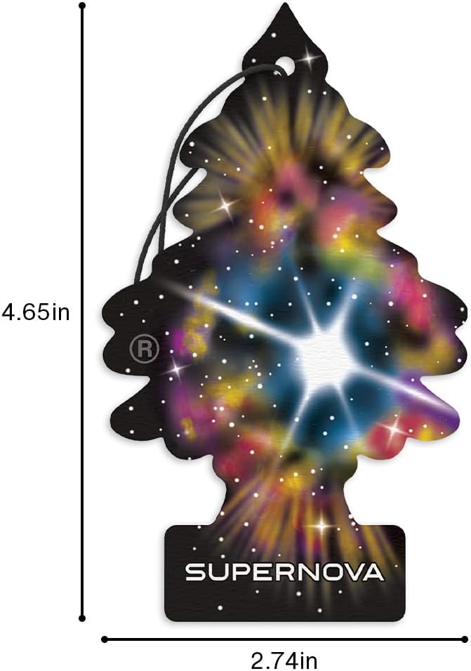 Car Air Freshener | Hanging Tree Provides Long Lasting Scent for Auto and Home | 24 Air Fresheners |Supernova