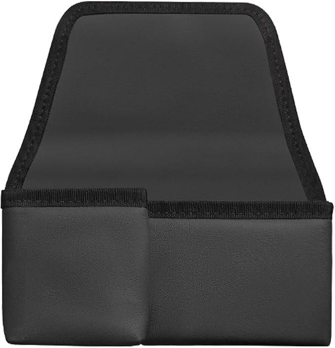 Car Window Armrest Storage Box, Comfortable Leather Vehicle Door Side Arm Rest Pad Organizer Bag, Multifunctional Automotive Window Armrest Storage Pocket, Universal for SUV Van Truck (Black)