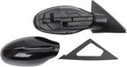Passenger Side Mirror Assembly Electric Adjustment Non-Heated No Memory Black Compatible with 2002-2004 Nissan Altima S SE SL