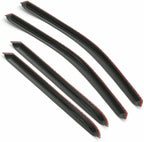 Tape-On Rain Guard 4-Piece for 2011-2020 Dodge Charger Windows Visor Shield Shade Smoke 94313