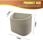 Leather Car Trash Can, Clip on Small Car Garbage Can, Waterproof Leakproof Back Seat Trash Bin, Multifunctional Vehicle Storage Organizer for Trucks, SUVs (White)