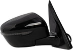 Passenger Side Mirror Assembly Power Heated Turn Signal Paint to Match Smooth Black Foldaway Compatible with 2018-2020 Nissan Pathfinder