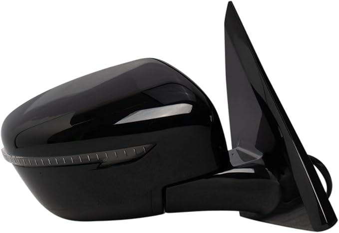 Passenger Side Mirror Assembly Power Heated Turn Signal Paint to Match Smooth Black Foldaway Compatible with 2018-2020 Nissan Pathfinder