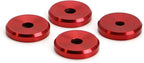 4pcs Sports Red Aluminum Decorative Door Lock Indicator Light Cap Covers Compatible with Porsche Cayenne Panamera Macan