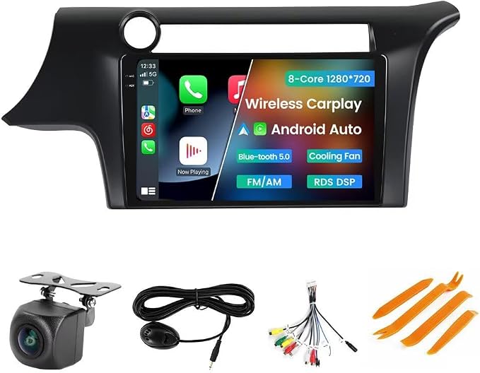 5GWiFi Upgrade Car Stereo Radio for Scion tC 2011 2012 2013 2014 2015 2016 - 8-Core Wireless Car-Play Android Auto GPS Navi - 2GB RAM 32GB ROM 9 Inch Touchscreen Blue-Tooth RDS FM AM DSP