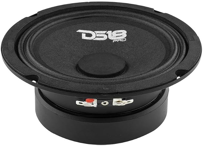 PRO-GM6SE Loudspeaker - 6.5", Midrange, Sealed Back, 480W Max, 140W RMS, 8 Ohms - Premium Quality Audio Door Speakers for Car or Truck Stereo Sound System (1 Speaker)