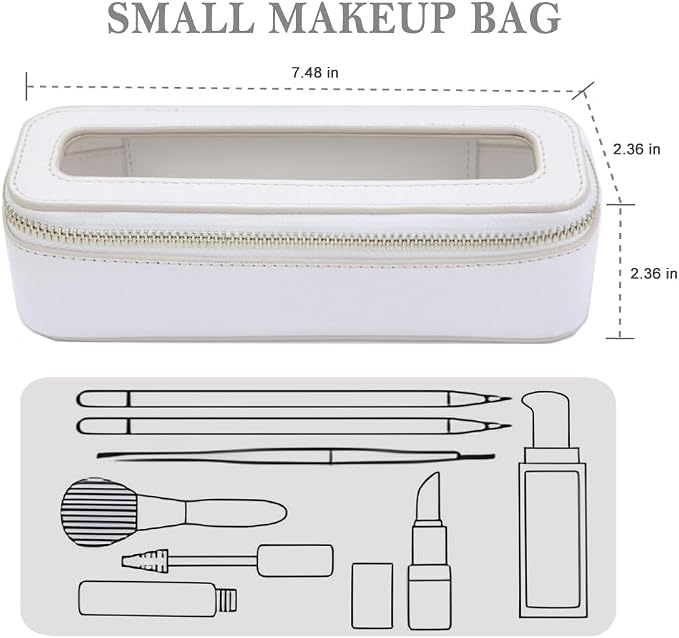Travel Clear Makeup Bag Set, TSA Approved Cosmetic Bag Case with Zipper Portable Makeup Pouch Toiletry Bag Traveling Cosmetic Organizer Storage Bag Car Organizer Car Essentials