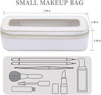 Travel Clear Makeup Bag Set, TSA Approved Cosmetic Bag Case with Zipper Portable Makeup Pouch Toiletry Bag Traveling Cosmetic Organizer Storage Bag Car Organizer Car Essentials