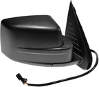 2 Piece Driver and Passenger Side Mirror Assembly Set Electric Adjustment Heated No Memory Textured Compatible with 2008-2012 Jeep Liberty CH1320287 CH1321287