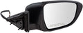 Passenger Side Mirror Assembly Electric Adjustment Non-Heated No Memory Black Compatible with 2014-2017 Nissan Rogue with Turn Signal NI1321254