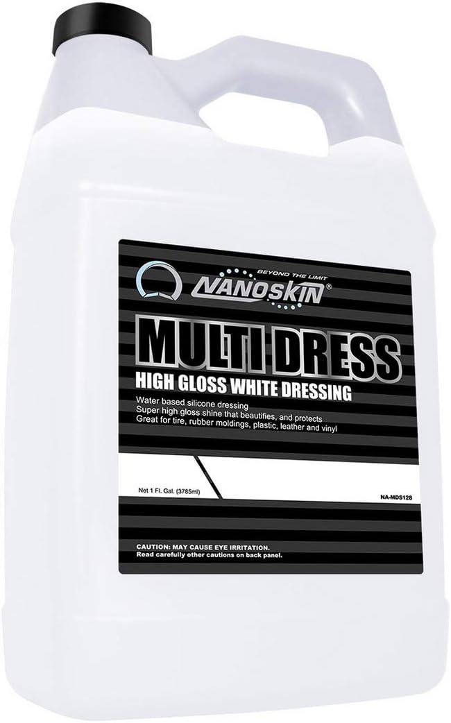 MULTI DRESS All Purpose Dressing 1 Gallon - Interior & Exterior Dressing for Car Detailing Works on Tire, Vinyl, Rubber, Plastic & Trim Safe for Cars, Trucks, Motorcycles, RVs & More