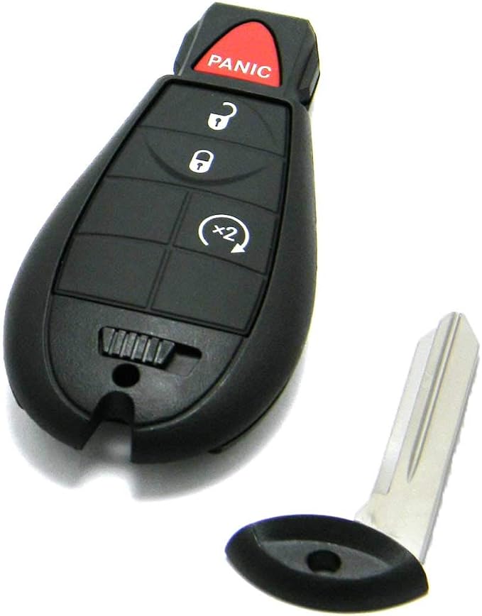 OEM Electronic 4-Button FOBIK Key Fob Remote Compatible with 2013-2023 RAM Truck (FCC ID: GQ4-53T, P/N: 56046955, 68508721)