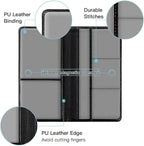 Premium Car Registration and Insurance Card Holder, Car Document Holder for Cards, Driver License & other Essential Documents (Black)