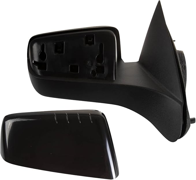 Passenger Side Mirror Assembly Power Smooth Black Paint to Match Compatible with 2008-2011 Ford Focus