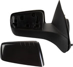 Passenger Side Mirror Assembly Power Smooth Black Paint to Match Compatible with 2008-2011 Ford Focus