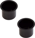 GSE Games & Sports Expert Jumbo Aluminum Cup Holder, Drop-in Cup Holder for Casino Poker Tables, Work Desks, Boats, RVs, Cars & Trucks (Black, 2-Pack)