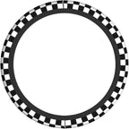 Black and White Checkered Flag Steering Wheel Cover Car Accessories Cute for Women Girls Girly Universal 15 Inch Neoprene Auto Interior Decor Anti Slip Car Truck Protector