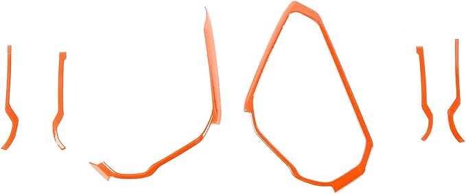Center Console Dash Grab Handle Cover Trim Compatible with 2021-2024 Ford Bronco Interior Accessories, Orange (Not for Bronco Sport)