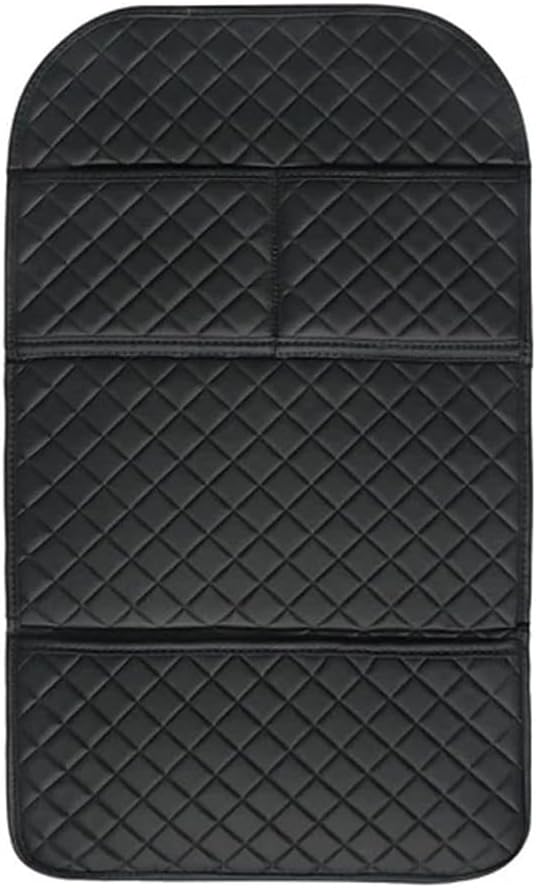 Car Seat Protector, Waterproof Oxford Backseat Kick Mat | 210D oxford cloth, waterproof & stain-resistant. Universal fit for cars & SUVs. Easy install, adjustable straps with pockets.