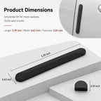 4 PCS Silicone Car Door Edge Guards, Self Adhesive Car Door Protector, Anti-Collision Crash Scratch Strips Protector, Auto Accessories Decorative Strip for Sedans Trucks SUVs (Black)