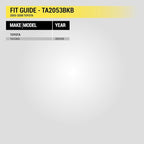 TA2053BKB Compatible with 2005-2011 Toyota Tacoma Double Din Dash Kit (Black)