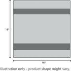 The Edgeless Pearl - Professional Microfiber Detailing Towel for Ceramic Coating, Leveling & Sealant Removal, Scratch-Free & Tagless, 320gsm, 16x16 inches, Ice Grey - 12-Pack
