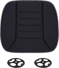Car Seat Cushion Pad, Memory Foam Automotive Butt Cushion with Non-Slip Silicone Bottom, Breathable Driver Seat Protector for Vehicle, Home and Office Chairs (Black)