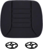 Car Seat Cushion Pad, Memory Foam Automotive Butt Cushion with Non-Slip Silicone Bottom, Breathable Driver Seat Protector for Vehicle, Home and Office Chairs (Black)