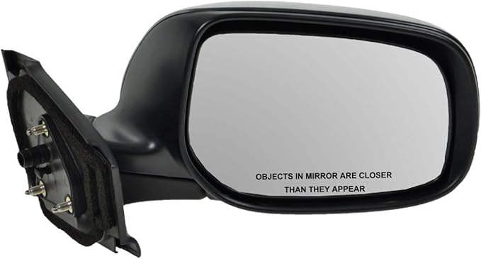 2 Piece Driver and Passenger Side Mirror Assembly Set Manual Adjustment Non-Heated No Memory Black Compatible with 2007-2011 Toyota Yaris Hatchback TO1320233 TO1321233