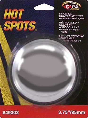 49302 3 3/4" HotSpots Round Stick-On Convex Mirror