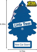 Car Air Freshener | Xtra Strength Provides Long-Lasting Scent for Auto or Home | Extra Boost of Fragrance | New Car Scent, 24 Air Fresheners