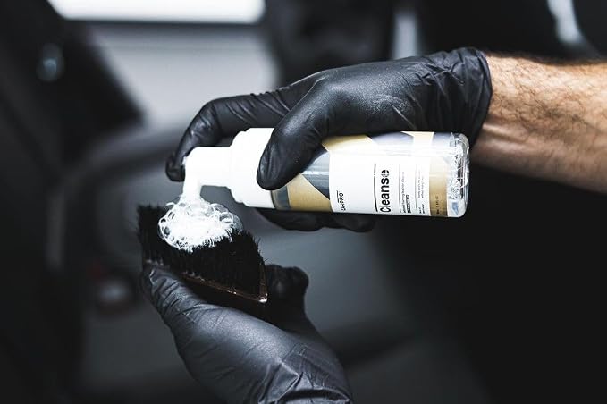 Skincare Leather Kit: Car Leather Cleaner, Leather Conditioner, Brush & Towel - Clean and Condition All Types of Leather - Prevent Car Leather Seats from Fading, Cracking & Drying Out