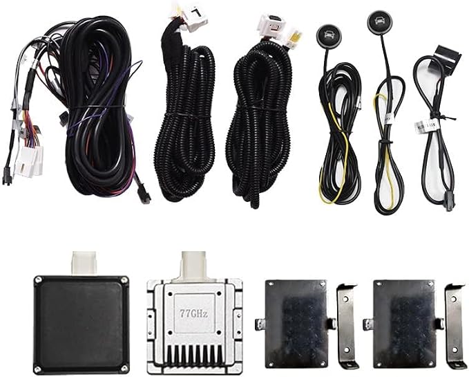 Blind Spot Monitoring System, 77 GHz Millimeter Wave Radar 12V Universal Car Blind Spot Detection System, Sensitive Radar Sensors Blind Area Detection System