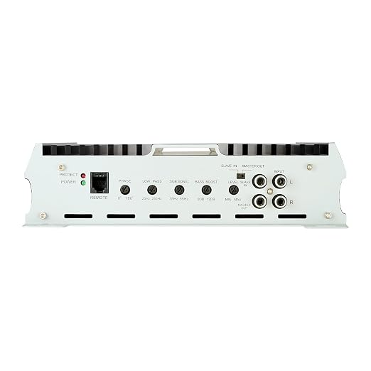 1200W RMS Class D Monoblock Amp, 1/2/4 Ohm Stable with Remote Subwoofer Level Control, Bass Boost & Phase Shift - Mono Car Amplifier for Subwoofer