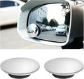 2PCS Car Blind Spot Mirror, Wide Angle HD Glass Round Convex Frameless Side Blindspot Mirror with Adjustable Stick, Auto Exterior Rear View Accessories for Wide Angle, Universal Fit