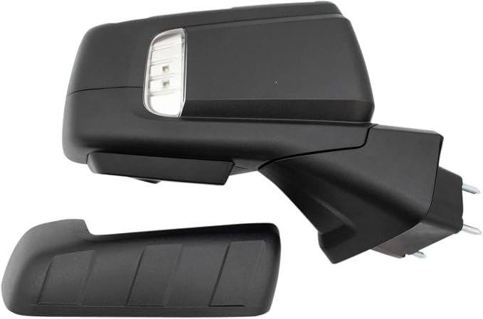 Passenger Side Power Heated Folding Mirror Textured Black with Puddle Light Memory Compatible with 2019-2021 Chevrolet Silverado 1500 2022 Silverado 1500 LTD