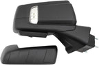 Passenger Side Power Heated Folding Mirror Textured Black with Puddle Light Memory Compatible with 2019-2021 Chevrolet Silverado 1500 2022 Silverado 1500 LTD