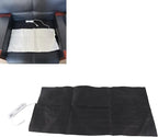 Electric Heating Pad, 60x30cm Electric Heat Cushion with 5521 Female Connector, DC 12V 30W Seat Heating, Ideal for Home Sleeping, Back, Neck & Shoulder, Polyester, Cotton