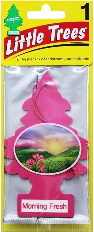 Car Air Freshener | Hanging Paper Tree for Home or Car | Morning Fresh | 24 Pack