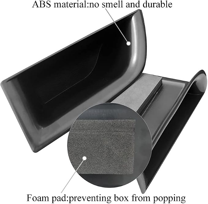 4pcs Door Side Storage Box Compatible with Kia Sorento 2016 2017 2018 2019 2020 Armrest Phone Container Door Organizer Handle Pocket ABS Tray Insert Glove Pallet