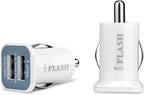 Dual USB Car Lighter Charger Adapter with 3A Output - fast Heavy Duty Ouput - Support Apple iPad Pro / Air 2 / mini 2/3/4 iPhone X / 8 Plus / 7 / 6S Plus / 6 / SE /5S (White)